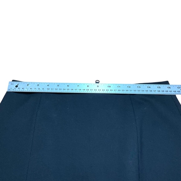 DANIER LEATHER Pencil Skirt Leather Inserts Sz 10 - Picture 6 of 11